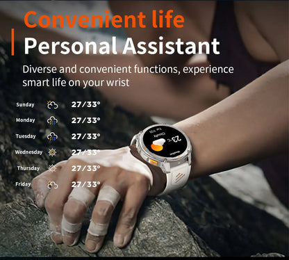 2026 New T-Rex3 Pro 1100mAh Battery Smart Watch GPS path 5ATM Waterproof Sports Run tracker Outdoors Compass Military Smartwatch Beauty World Shop