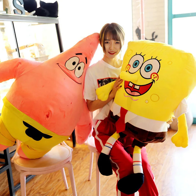 35cm Sponge Bob Plush Squarepants Patrick Eugene H. Krabs Gary Plush Doll Kawaii Kid Cartoon Anime Peripheral Toy Christmas Gift Beauty World Shop