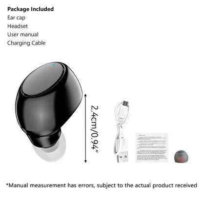 X6 Single-Side Headset Mini Bluetooth Sports Invisible Headset Car Single-Ear In-Ear 5.0 Small Headset Beauty World Shop