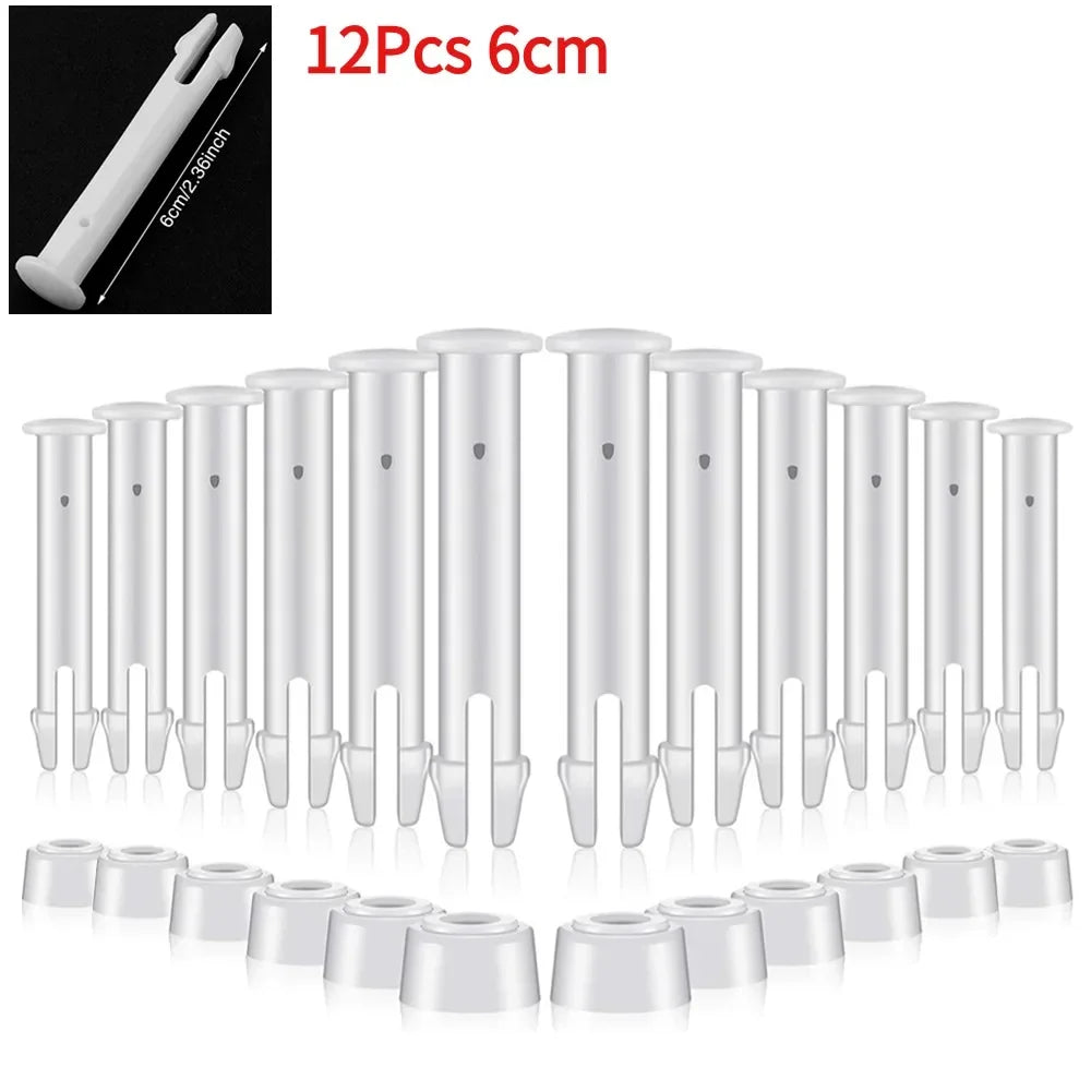 12/24Pcs Replacement Plastic Pool Joint Pins for Intex Round Metal Frame Pools with Rubber Seals Lock Set Swimming Pool Parts Beauty World Shop