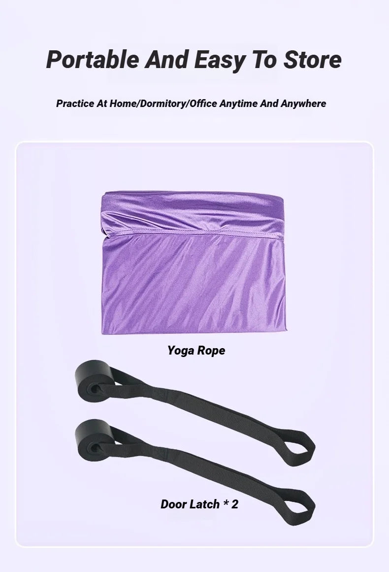 Adjustable Aerial Yoga Strap Pull Rope Women Hammock Stretch Leg Splits Trainer Female Gym Belt Swing Stretching Fitness Beauty World Shop