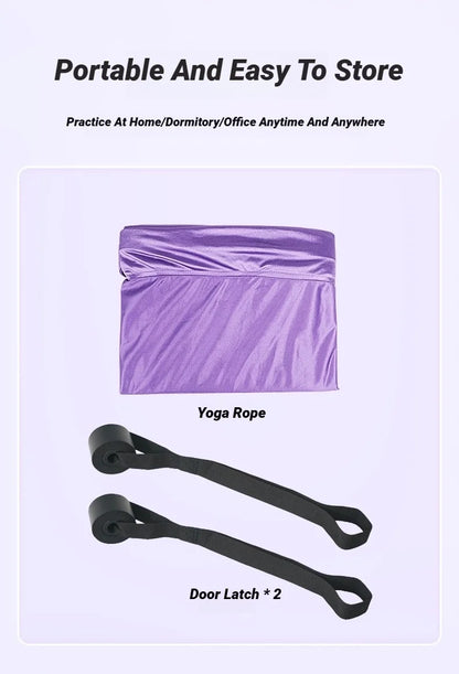Adjustable Aerial Yoga Strap Pull Rope Women Hammock Stretch Leg Splits Trainer Female Gym Belt Swing Stretching Fitness Beauty World Shop