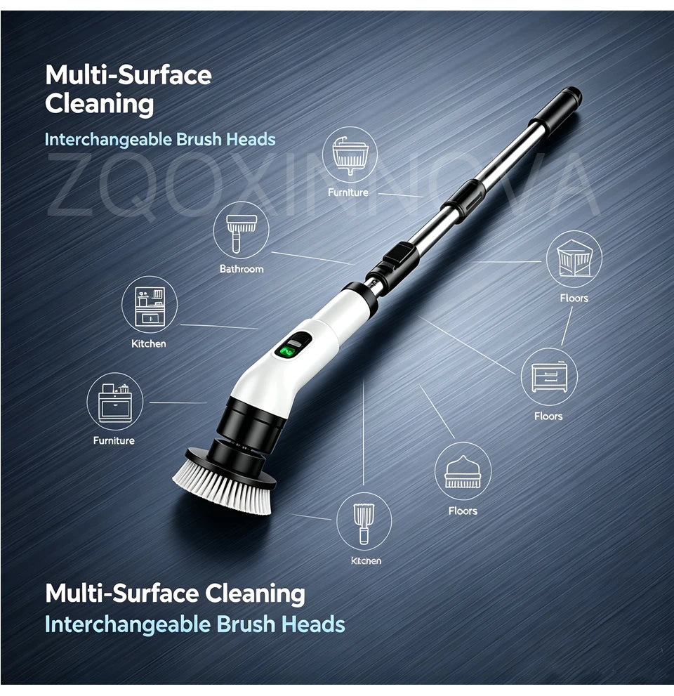 Cordless Household Spin Scrubber Kitchen Gadgets Hair Brushes Bathroom Broom Toilet  Multipurpose Cleaning Brush  Electric Mops Beauty World Shop