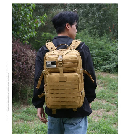 Adjustable Shoulder Straps Hiking Backpack Zipper Closure Travel Sports Camping Mountaineering Cycling Outdoor Unisex Foldable L Beauty World Shop