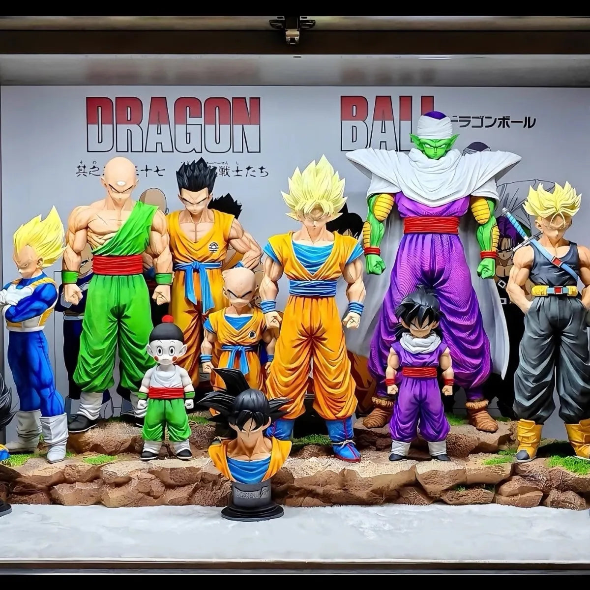 Anime Dragon Ball Kids Krillin Son Gohan Trunks Action Figures PVC Model Collection Desktop Decoration Toys Kids Birthday Gifts Beauty World Shop