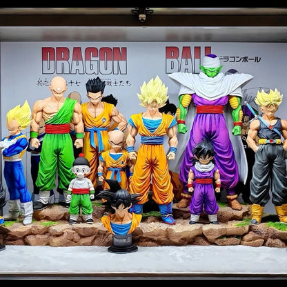 Anime Dragon Ball Kids Krillin Son Gohan Trunks Action Figures PVC Model Collection Desktop Decoration Toys Kids Birthday Gifts Beauty World Shop