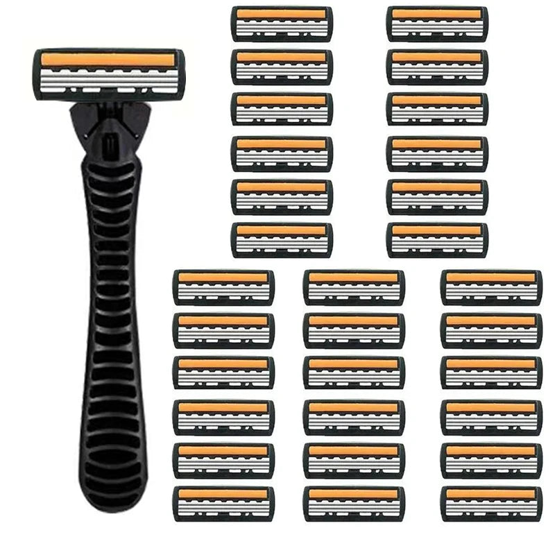 Shaver Brand New Design Men Razor Shaving two Layer Shaver Reusable Razor Imported Blade Multi Tool Head Change Beauty World Shop