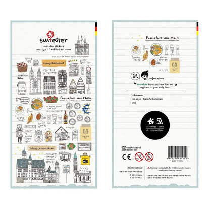 Korean Import Suatelier Travel Home Life Study Friend Stickers Scrapbooking Diy Journaling Diary Stationery Sticker School Gift Beauty World Shop