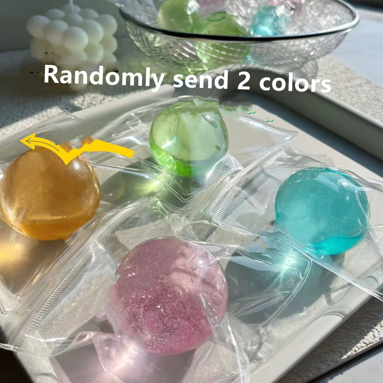 Blue Maltose Squishy Toys Anti Stress Sensory Fidgets Toy Soft Simulated Transparent Blue Maltose Slow-rebound Decompression Toy Beauty World Shop