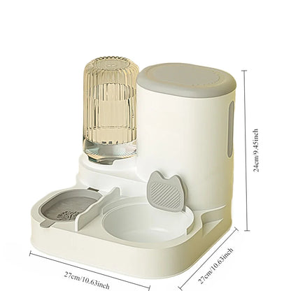 Cat bowl automatic feeder for cats, dogs, pets, water dispensers, integrated cat bowl, cat food basin, dogs, eating, drinking wa Beauty World Shop