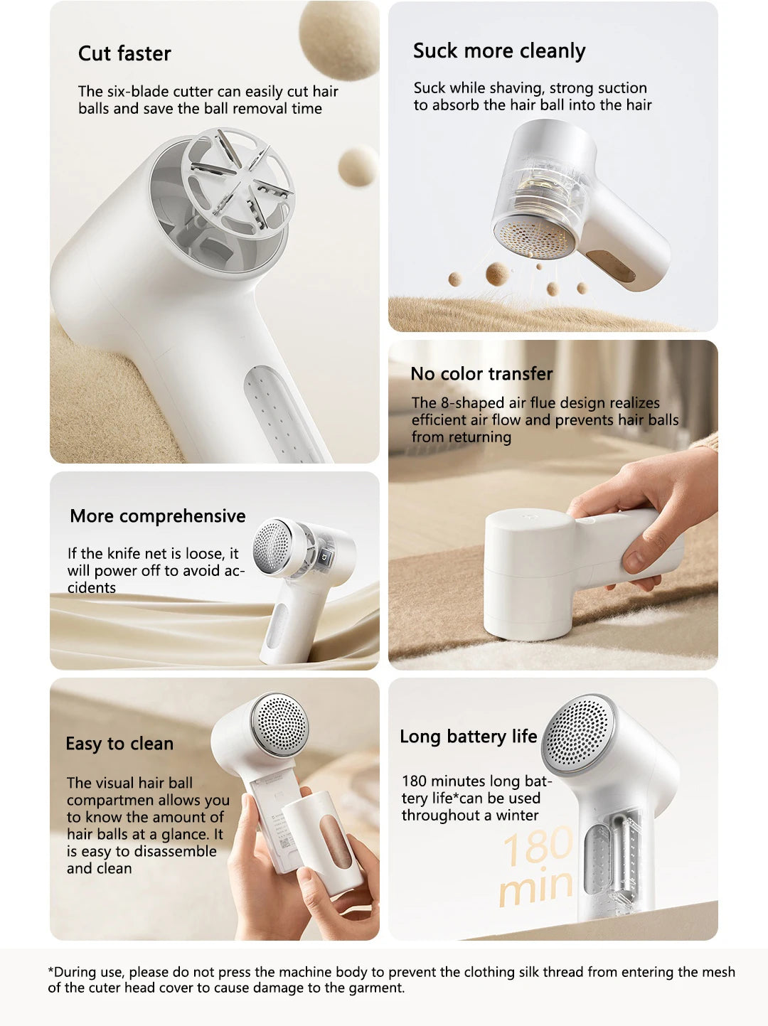 2025 New Mijia Lint Remover 2 Clothes Rechargeable Fuzz Pellet Fabric Shaver Trimmer Machine Hair Balls Removers Portable Beauty World Shop