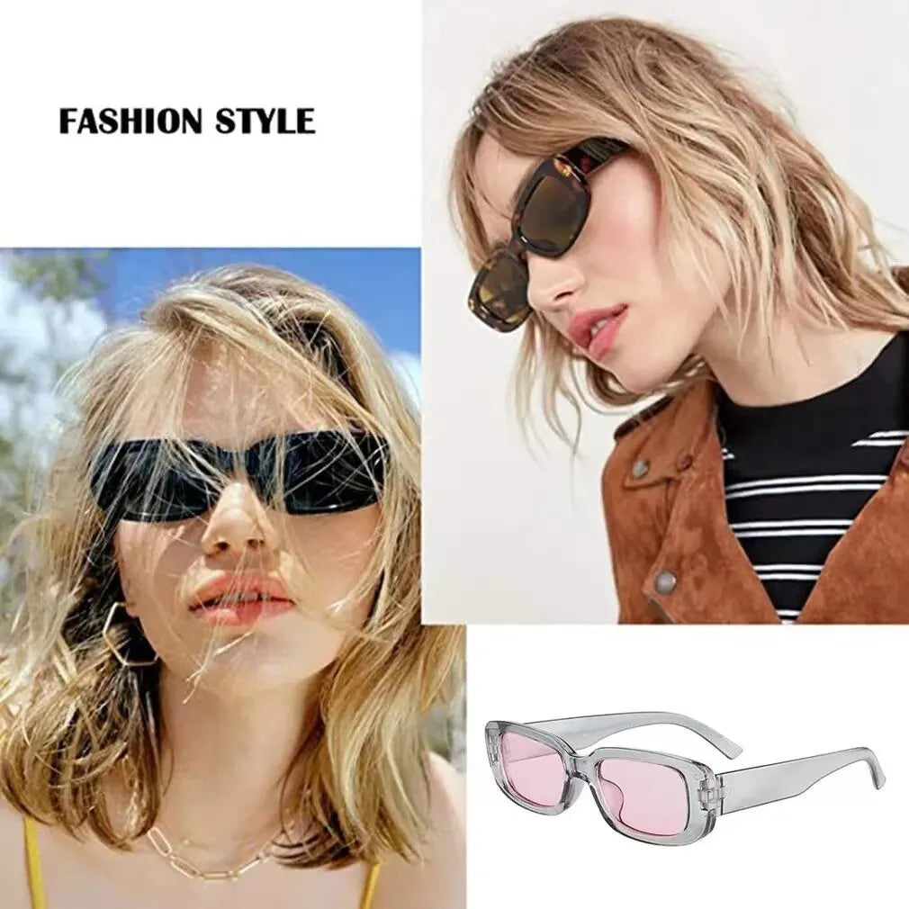 Retro Small Square Sunglasses Men and Women Trendy European and American Fashion Street Shot Sunglasses UV Proof Glasses Beauty World Shop