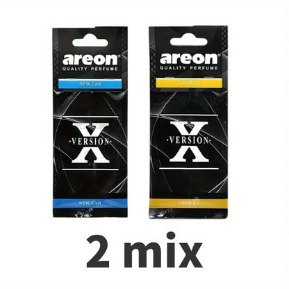 3-60Pcs X Version Car Air Refresher Car Suspension Decoration Home Bathroom Refresher Natural perfume Car Interior Hanging Paper Beauty World Shop