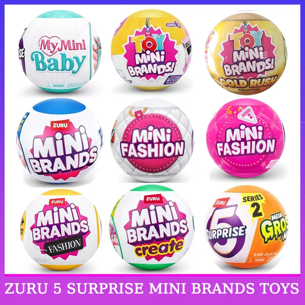 Zuru 5 Surprise Mini Brands Toys Zuru Mystery Blind Box Original Miniature Toy Childrens Surprise Blind Box Toy Gifts Cute Toys Beauty World Shop