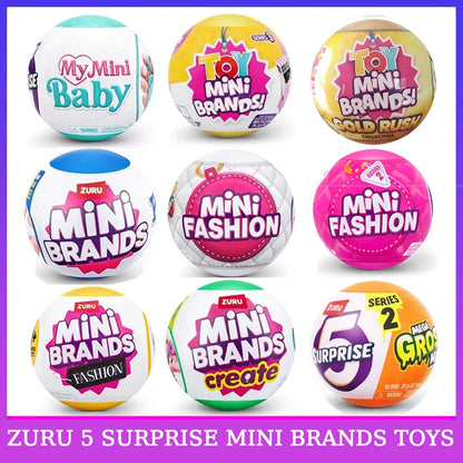 Zuru 5 Surprise Mini Brands Toys Zuru Mystery Blind Box Original Miniature Toy Childrens Surprise Blind Box Toy Gifts Cute Toys Beauty World Shop