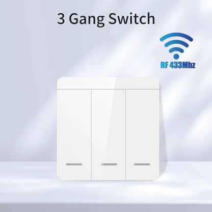 Wifi Smart Switch for Led Lighting Tuya Smart Life RF 433MHz Remote Voice Control Alexa Google Alice 1/2/3 Gang Wireless Switch Beauty World Shop