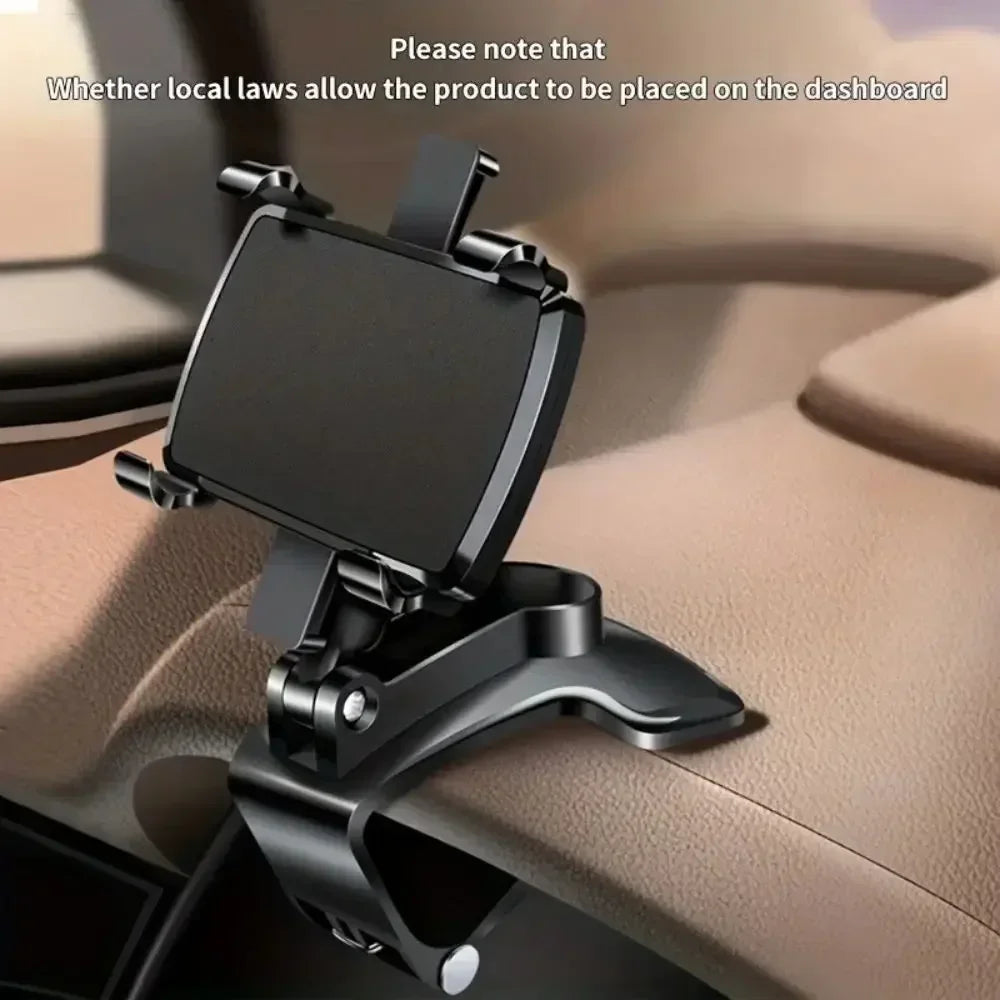 2025 New Universal 360° Rotation Car Phone Holder Stand Dashboard Car Clip Mount GPS Bracket Car Mobile Phone Support in Car Beauty World Shop