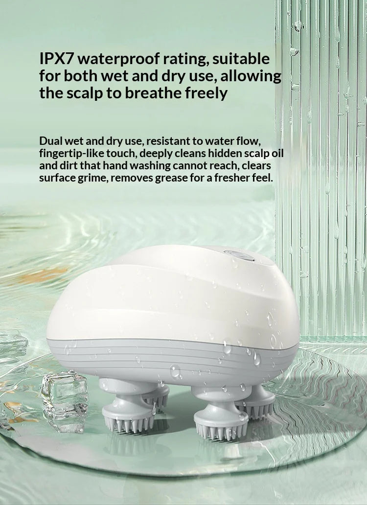 Deep Scalp Massager Head Cleaning Massager Also Suitable for Pets Electric Massage Tool Washable and Portable Beauty World Shop