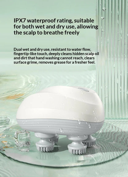 Deep Scalp Massager Head Cleaning Massager Also Suitable for Pets Electric Massage Tool Washable and Portable Beauty World Shop