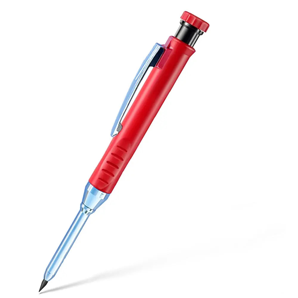 2.8mm Solid Carpenter Mechanical Pencil with Sharpener for Woodworking Construction Long Head Carpenter Pencil Stationery Supply Beauty World Shop