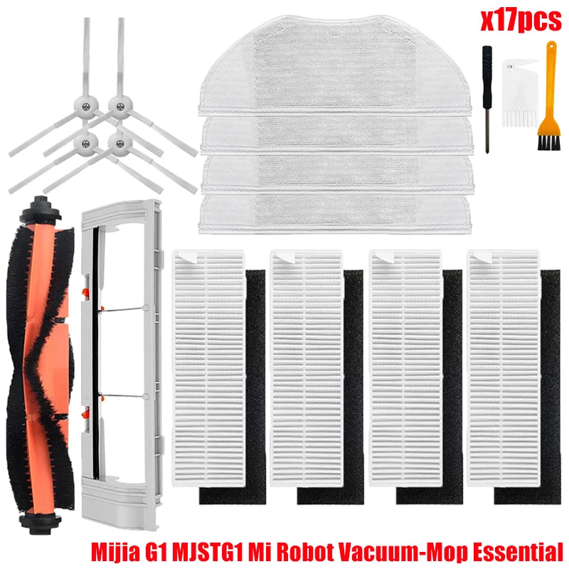 For Xiaomi Mijia G1 MJSTG1 Mi Robot Vacuum Mop Essential Vacuum Cleaner Side / Main Brush Cover Hepa Filter Mop Cloth Parts Beauty World Shop