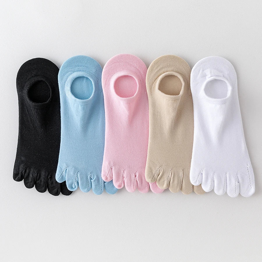 5 pairs of yoga toe socks for women, suitable for Pilates, ballet, dance, and barefoot Beauty World Shop
