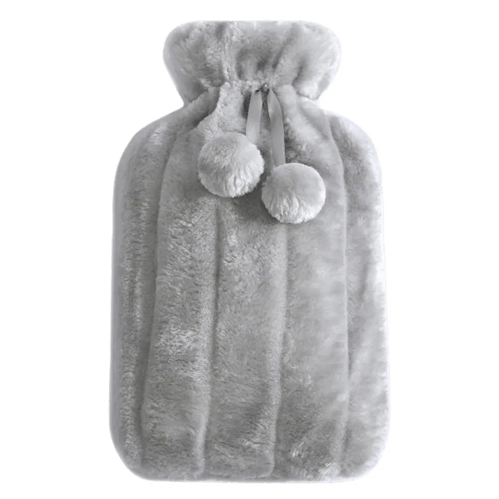 2L Hot Water Bottle Cover Rubber Hot Water Bags Winter Plush Hand & Feet Warmer Explosion-Proof Water Bottle Cover For Hot Water Beauty World Shop