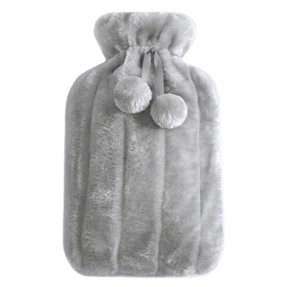 2L Hot Water Bottle Cover Rubber Hot Water Bags Winter Plush Hand & Feet Warmer Explosion-Proof Water Bottle Cover For Hot Water Beauty World Shop
