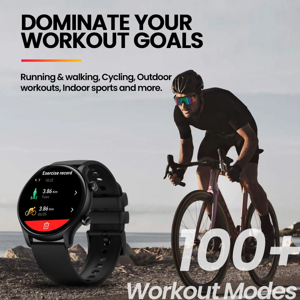 New Zeblaze Btalk 3 Plus Voice Calling Smart Watch 1.39'' Large HD Color Display Fitness Tracking Smartwatch for Men and Ladies Beauty World Shop
