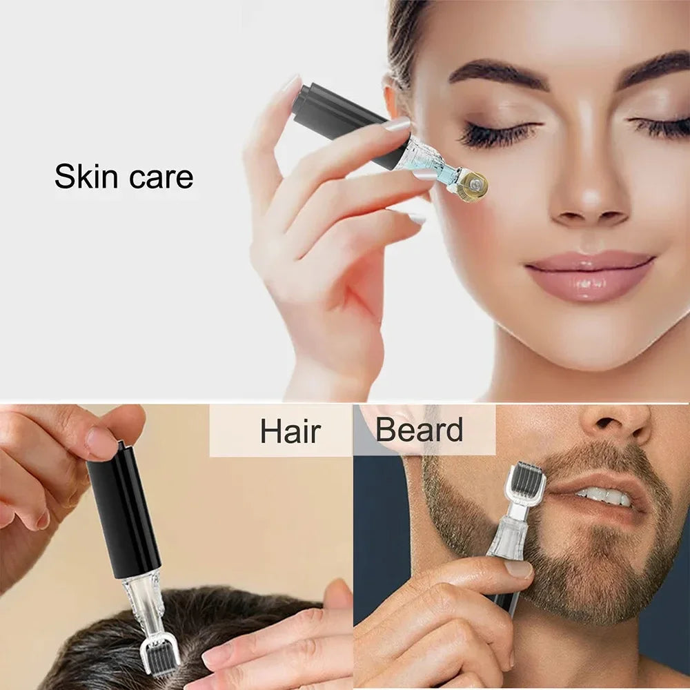 105 Pins Derma Needl Roller Beard Growth Beard Hair Growth 0.2mm/0.25mm/0.3mm Titanium Needle Beautify Lip Treatment Skin Care Beauty World Shop