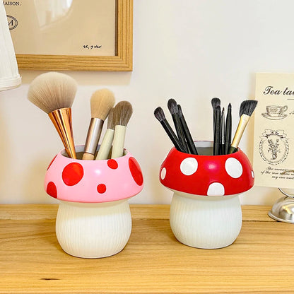 Miniso Creative Cute Mushroomseries Pen Holder Stationery Storage Desktop Decoration for Friends Birthdays Gift Beauty World Shop