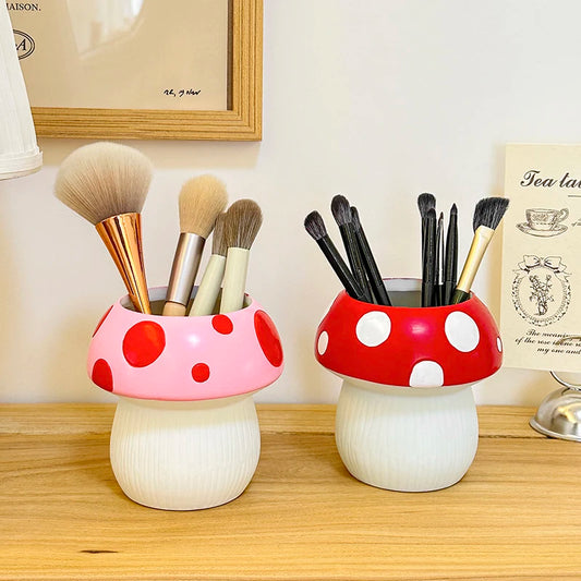 Miniso Creative Cute Mushroomseries Pen Holder Stationery Storage Desktop Decoration for Friends Birthdays Gift Beauty World Shop
