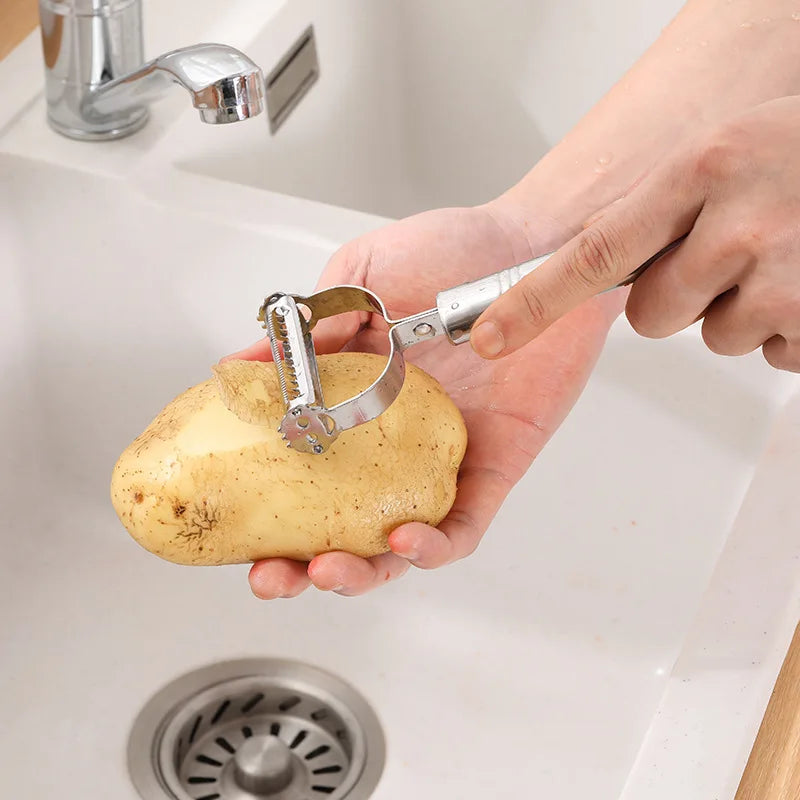 High Quality Stainless Steel Potato Cucumber Carrot Grater Julienne Peeler Vegetables Fruit Peeler Vegetable Slicer Beauty World Shop