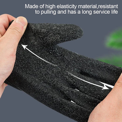 Fishing Gloves Catch Fish Anti-slip Durabl Knit Full Finger Waterproof Work Cutproof Glove Clasp Left Right Apparel Protect Hand Beauty World Shop