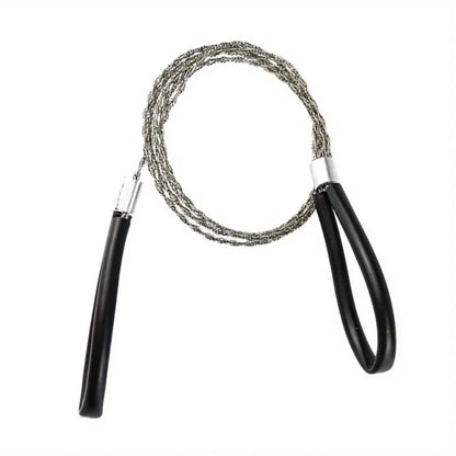 1PC portable stainless steel wire saw with finger handle, Pocket Manual chain saw for outdoor camping hiking survival Beauty World Shop