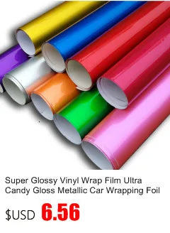 3/5/7/10CM Glossy Black Vinyl Stripes Chrome Delete Vinyl Window Trim Film For Car Interior Hood Roof Pillar Beauty World Shop