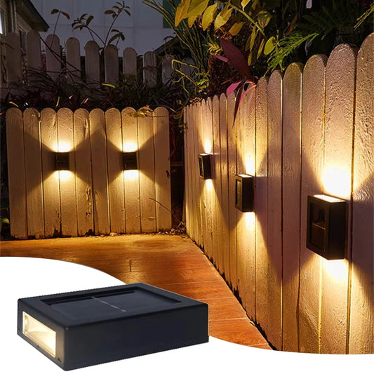 Solar LED Outdoor Light Solar Lighting Sensor Lamp Streetlights Exterior Garden Decoration Garland Waterproof Solar Wall Light Beauty World Shop