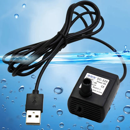 Pet Water Fountain Pump Dispenser Drinking Fountain Replacement Accessories DC 5V USB 40dB Ultra-quiet for Fountain Aquarium Beauty World Shop