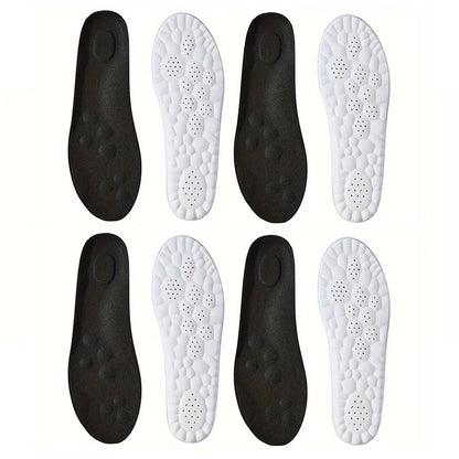 1Pair/2Pairs/4Pairs High Elasticity Latex Sport Insoles Soft Shoe Pads Arch Support Orthotic Insoles Breathable Deodorant Insole Beauty World Shop