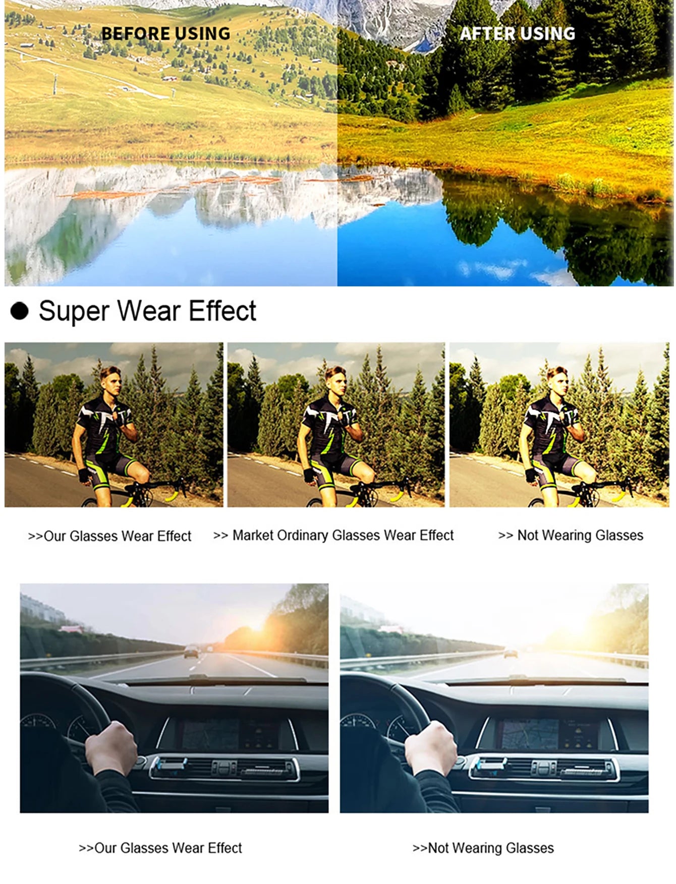 Fashion Brand Men Women Bicycle Photochromic Eyewear MTB Bike Fishing Running Cycling Sports Sunlasses Comfortable Goggles Beauty World Shop