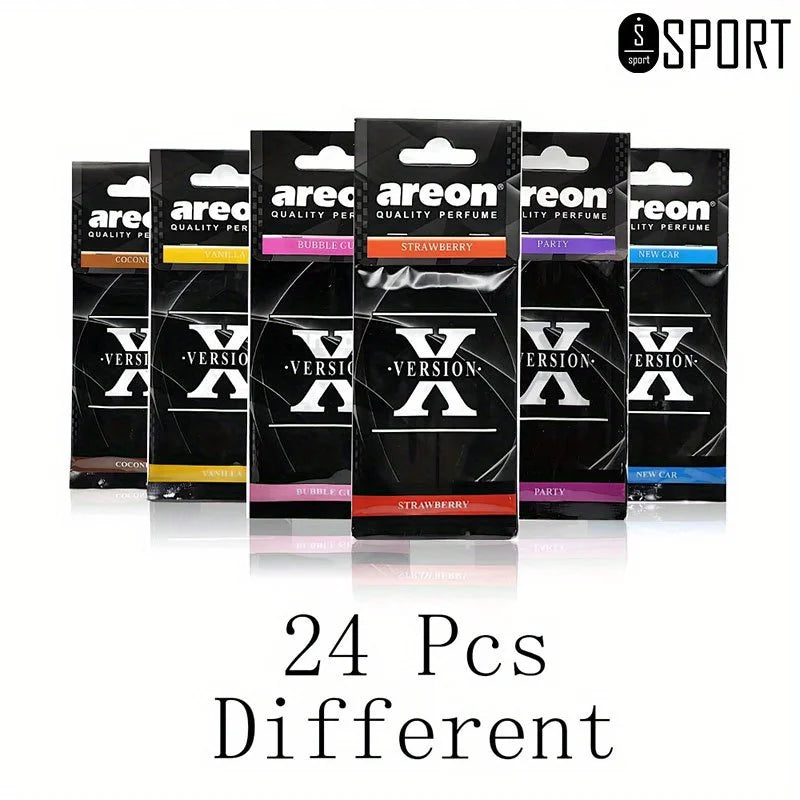 3-60Pcs X Version Car Air Refresher Car Suspension Decoration Home Bathroom Refresher Natural perfume Car Interior Hanging Paper Beauty World Shop