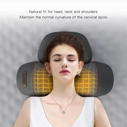 Electric Neck Massager Pillow Cervical Stretcher Heating Vibration Massage Back Traction Orthopedic Sleeping Pillows Support Beauty World Shop