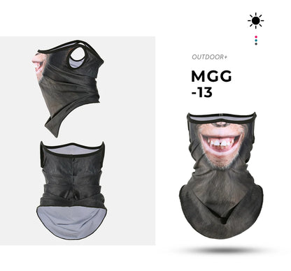 3D Animals Magic Scarf Bandana Breathable Neck Warmer Gaiter Hanging Ear Outdoor Sports Triangle Face Mask Neckerchief Summer Beauty World Shop