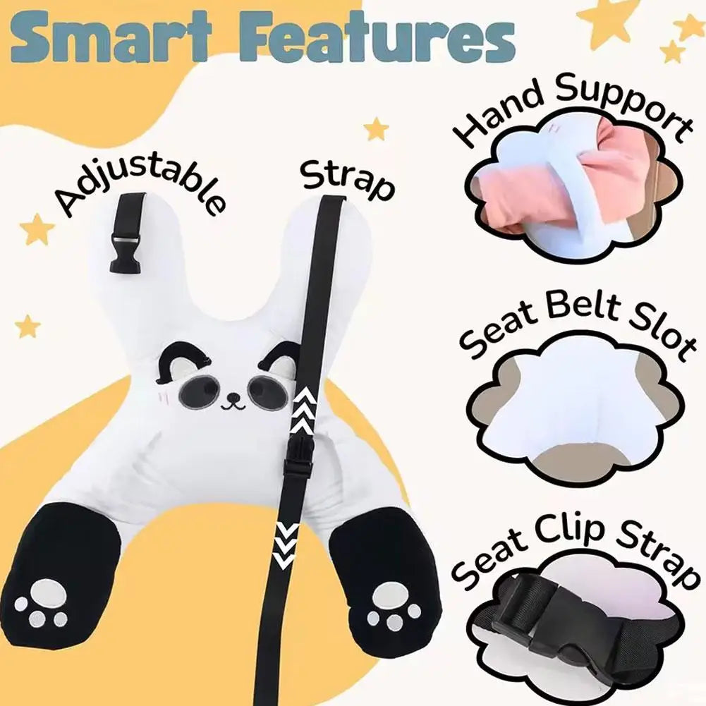 1Set Car Cute Cartoon Pillow Car Mounted Child Sleeping Pillow Car Removable Comfortable Breathable Headrest Lumbar Support Beauty Trend Shop
