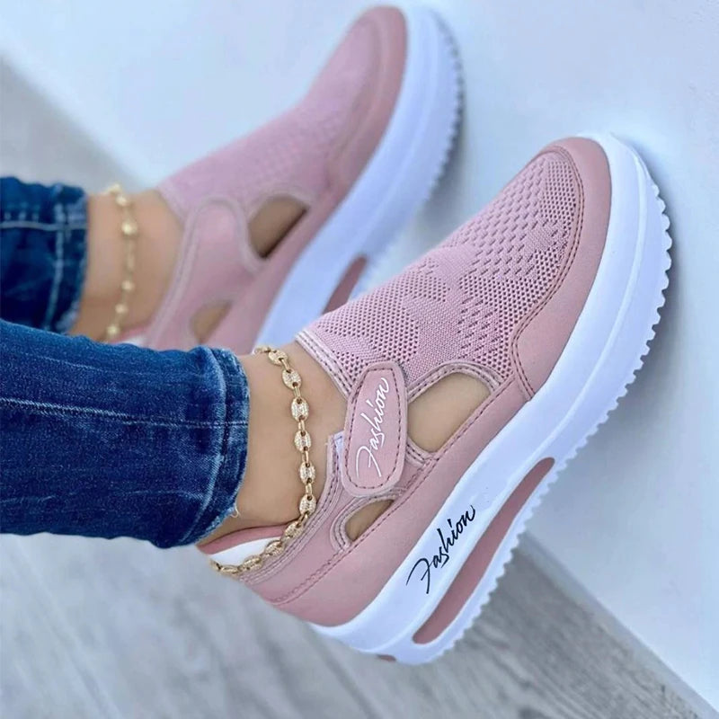 Red Sneakers Women Shoes Woman Tennis Shoes Canvas Shoe Female Casual Shoes Ladies Sport Shoes Platform Sneaker Hollow Out Shoes Beauty World Shop