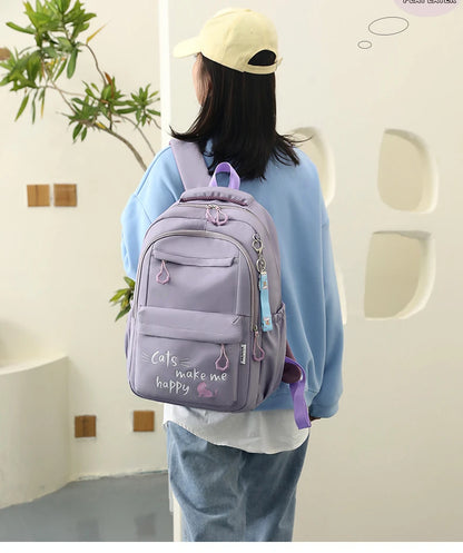 Girl School Bag Backpack Back Pack For Teenager Women Children Female Pink Schoolbag Primary High Bagpack Class Teens Child Kids Beauty World Shop