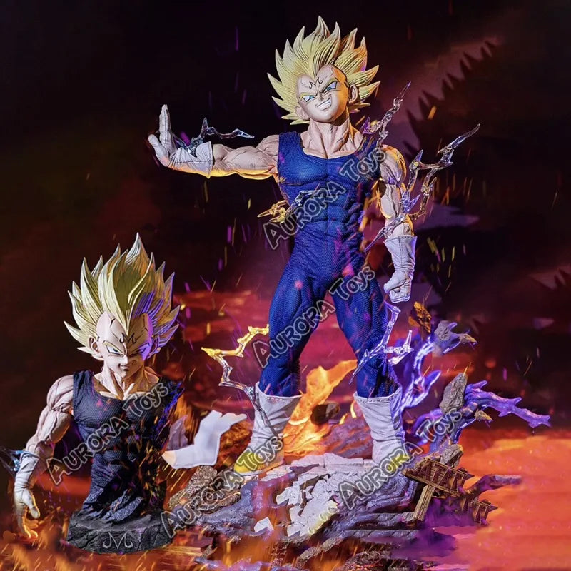 12.6in/32cm Anime Dragon Ball Z Figure Majin Vegeta Figurine PVC Action Figures Collection Model Toys Gifts Beauty World Shop