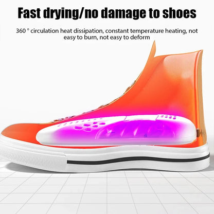 HOMEFISH Electric Shoe Dryer Deodorizer with Heat And UV Light Foot Warmer Dehumidifier Boot Odor Eliminator for Household Use Beauty World Shop