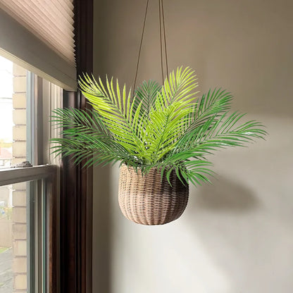 50cm 9 Leaves Artificial Plants Fake Tropical Palm Plant Green Leaves Home Garden Office Jungle Carnival Decor Christmas Decor Beauty World Shop