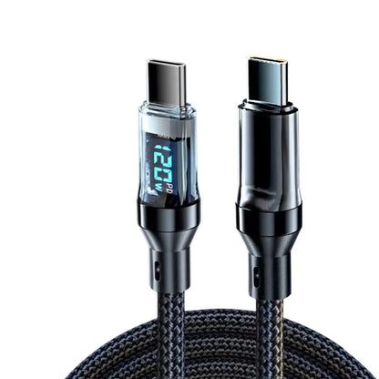 NNBILI 120W A-C and C-C Phone Super Fast Charging Cable with LED display screen, not compatible Xiaomi iPhone、 Samsung Beauty World Shop